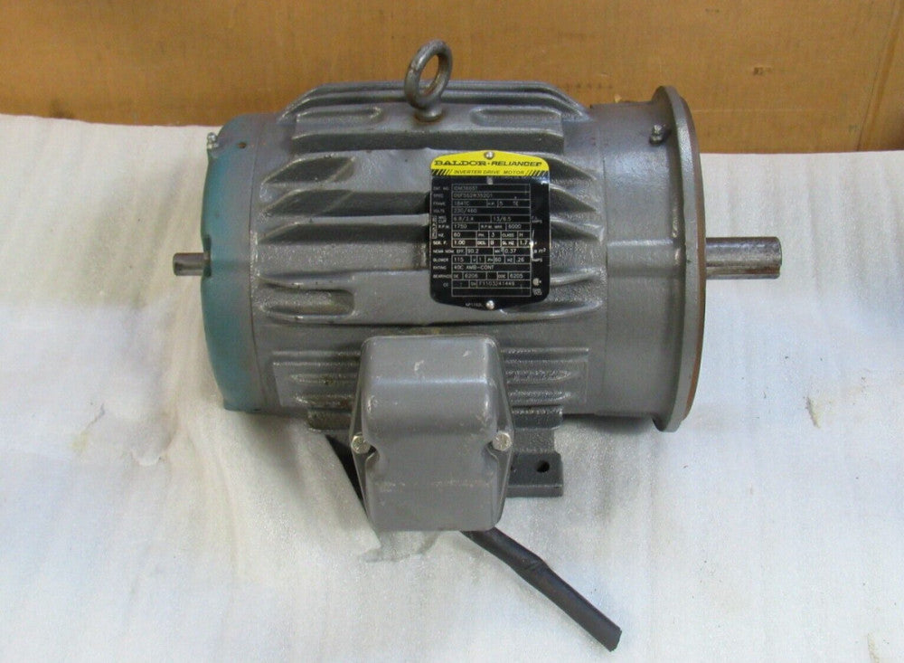 BALDOR RELIANCE INVERTER DRIVE MOTOR IDM3665T 06F552W352G1 5 HP 184TC 230/460V