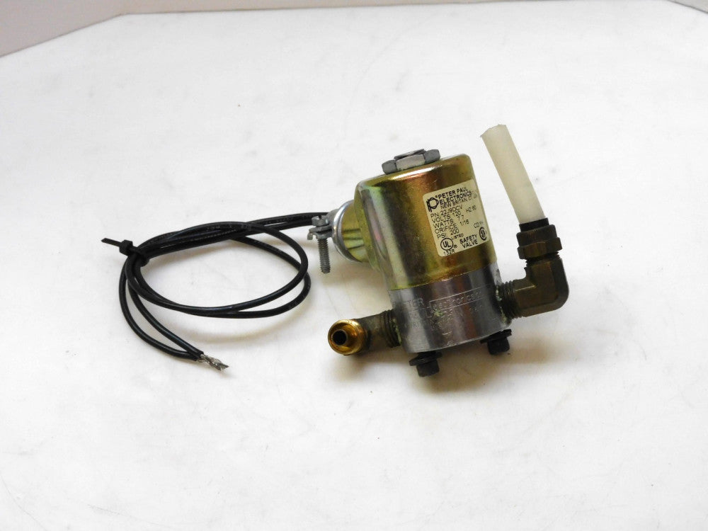Peter Paul Solenoid Valve 22J9DCV 120v 60Hz 7.7W 1/16 Orifice 200Psi
