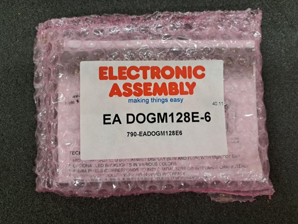 New, EAC, EADOGM128E-6, LCD Mod Graph 128 x 64 y/g
