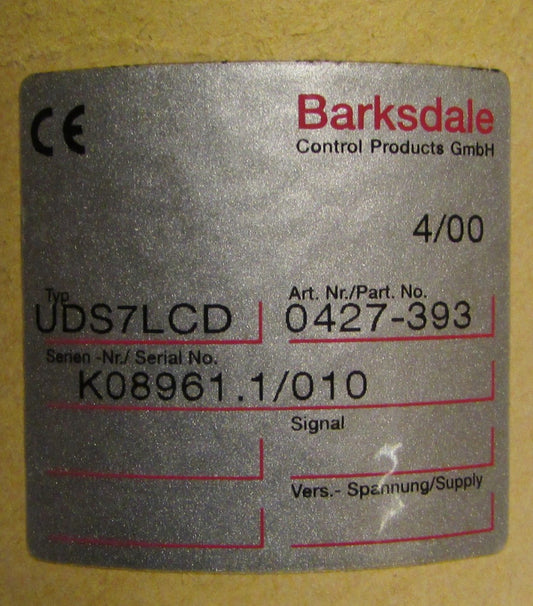BARKSDALE UDS7LCD 0427 393 UDS LCD Dual Pressure Switch