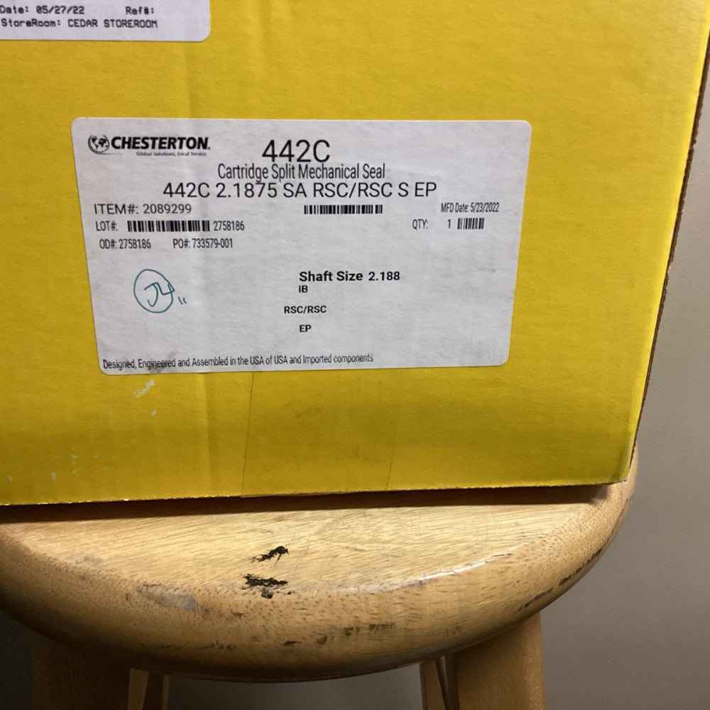 Chesterton 442C Cartridge Split Mechanical Seal. 2089299