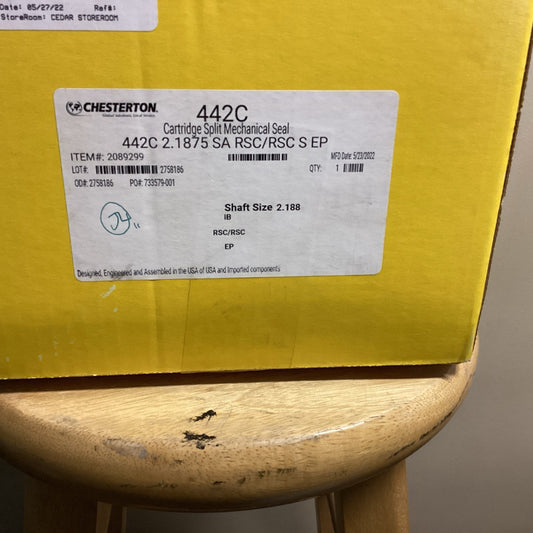 Chesterton 442C Cartridge Split Mechanical Seal. 2089299
