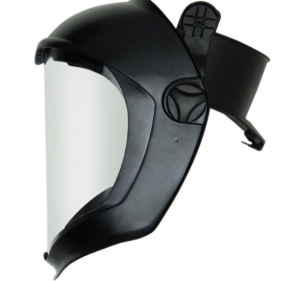 UVEX S8505 Bionic Clear Polycarbonate Face Shield with Hard Hat Adapter NEW