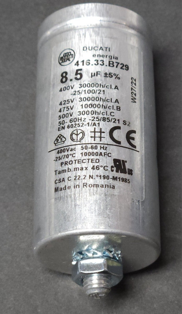 MONDO DUCATI X003K3OI71 416.33.B729 Motor Run ENERGIA Metal Capacitor 8.5μF/450V