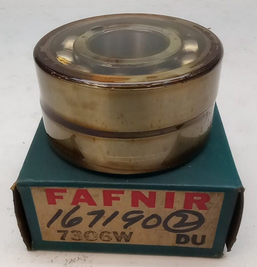 Fafnir 7306W DU Angular Contact Ball Bearing 30X72X19mm 7306W-DU