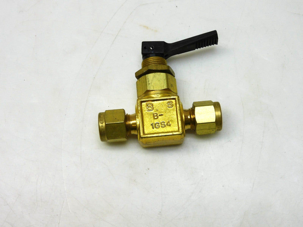 SWAGELOK WHITNEY B-1GS4 TOGGLE VALVE 1/4" TUBE