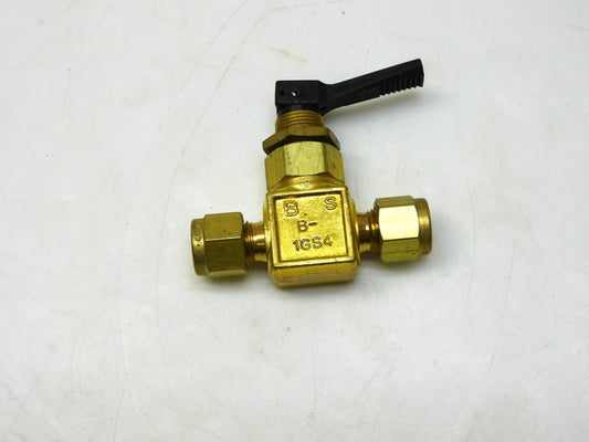 SWAGELOK WHITNEY B-1GS4 TOGGLE VALVE 1/4" TUBE