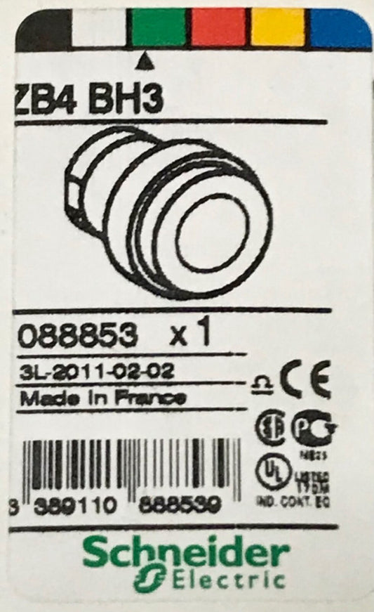 SCHNEIDER ELECTRIC ZB4 BH3 Extended Green Maintained Flush Pushbutton Operator 