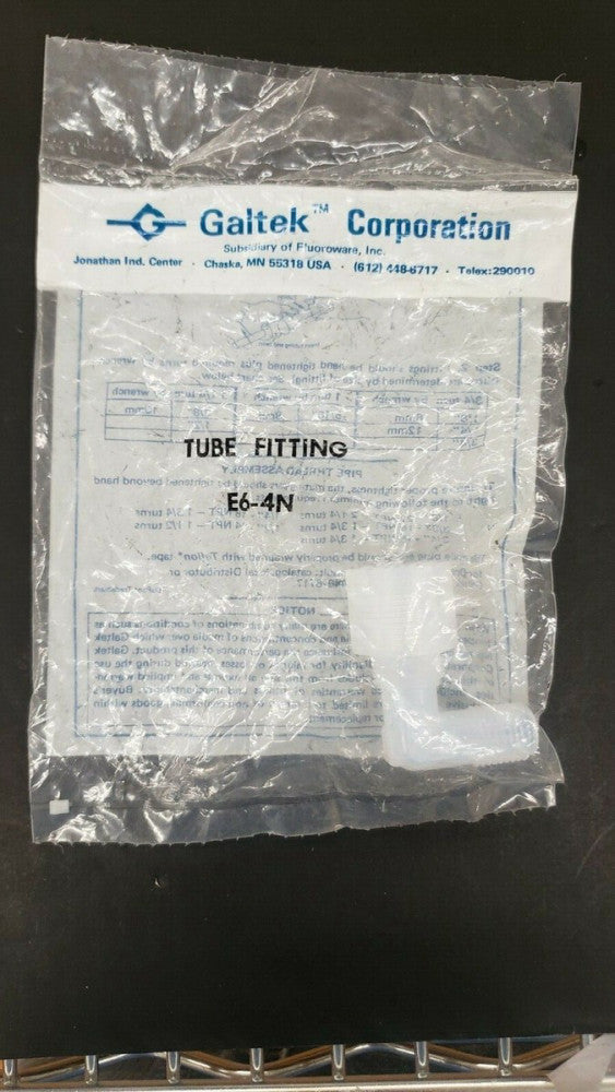 New, GALTEK, E6-4N, ELBOW ADAPTER, 3/8-INCH X 1/4-INCH MNPT - Lot of 2pcs