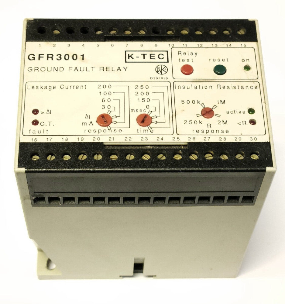 K-TEC GFR3001 Ground Fault Relay Module Discontinued from Littelfuse