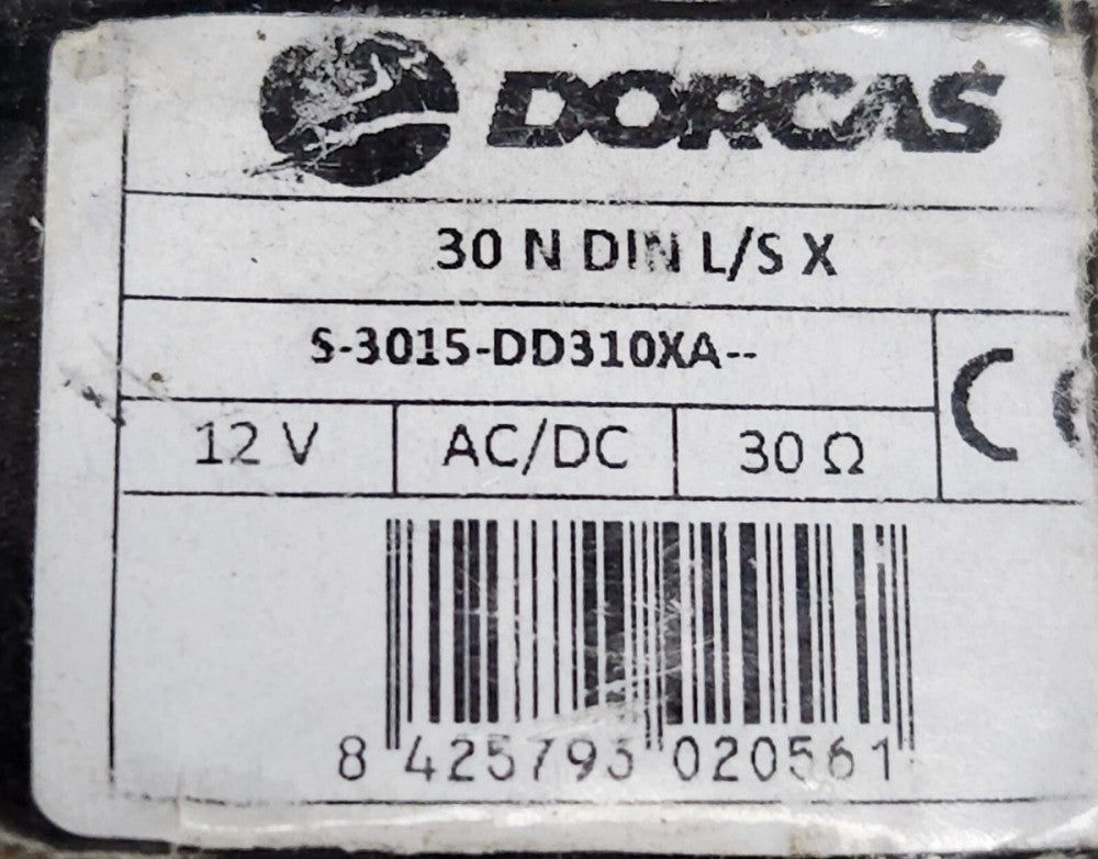 DORCAS ELECTRIC Release 30 N DIN L/S X S-3015 DD310XA 12 VAC VDC 30 OHM