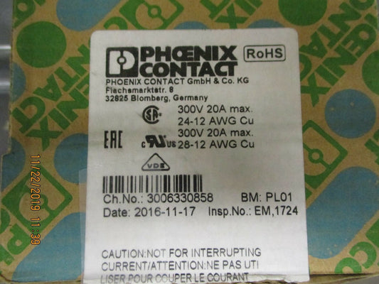 Phoenix Contact - 3040326 - DIN Rail Terminal Blocks SP 2.5/ 8