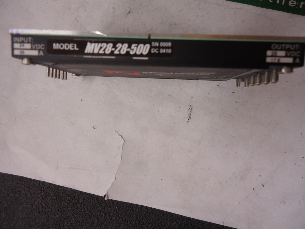 MV28-28-500, RO Associates, DC/DC 600W 28V IN 28V 21.4A, BRAND NEW!