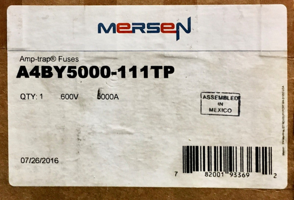 MERSEN FERRAZ SHAWMUT A4BY5000 111TP 5000 AMP 600VAC AMP Trap Current Limiting 