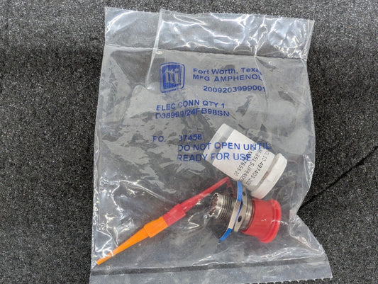New, Amphenol, D38999/24FB98SN, Circular MIL Spec Connector 6P FM SZ 11 SKT PNL