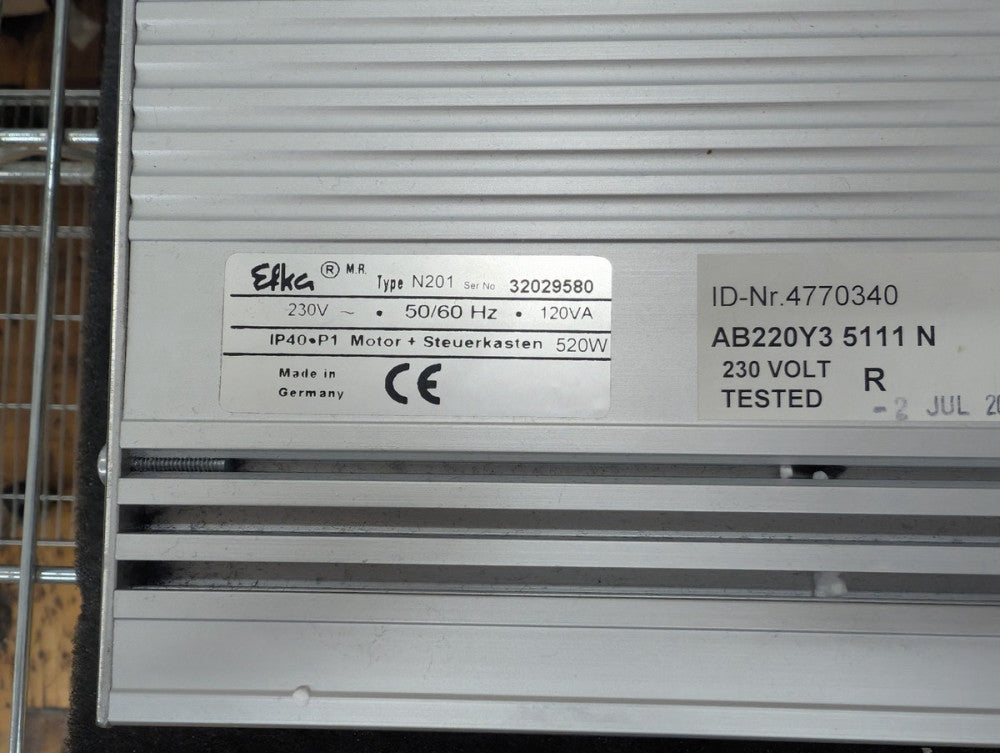 Used, Efka, AB220Y3-5111, AB220 TYPE N201 SEWING MOTOR CONTROL