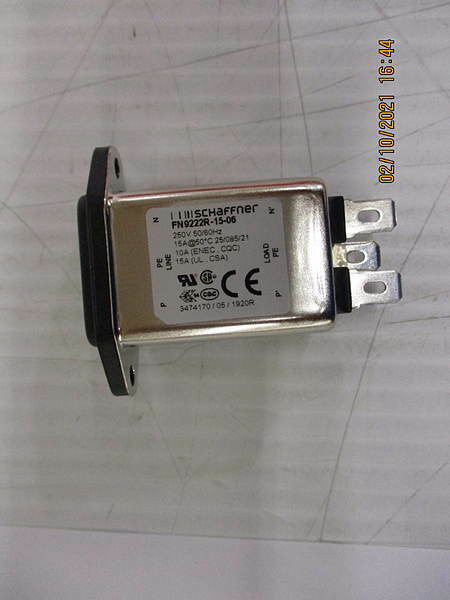 Open Box, Schaffner, FN9222R-15/06, PWR ENT RCPT IEC320-C14 PANEL QC