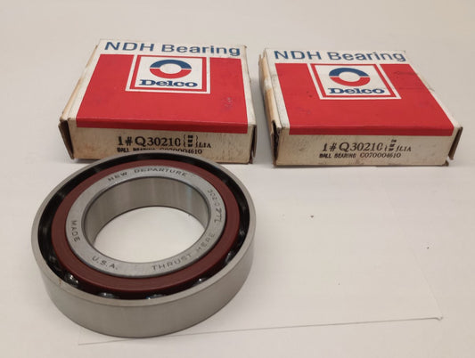 New Departure NDH Q30210 Ball Bearing USA (Pack of 2) 50x90x20mm ref# 7210B