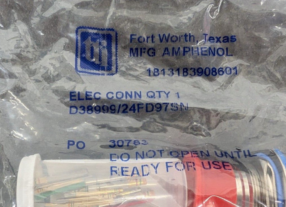 New, Amphenol, D38999/24FD97SN, Circular MIL Spec Connector 12P RCPT SZ 15 SKT