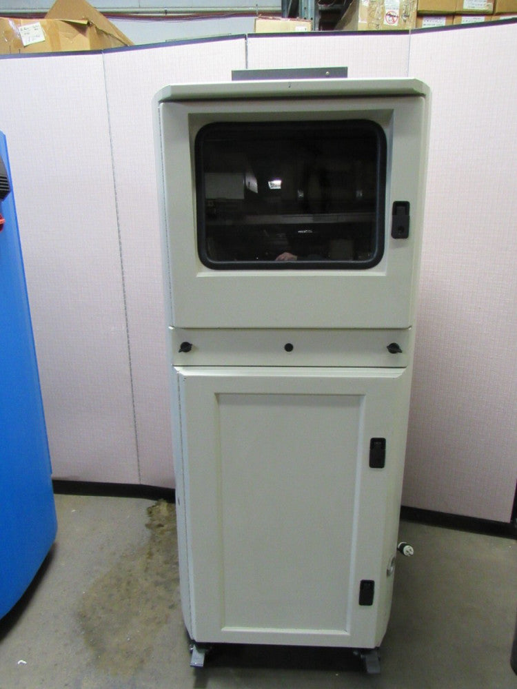 ITS ENCLOSURE MOBILE INDUSTRIAL COMPUTER CABINET WHITE IS602826-12-P-19 W/ KEYS