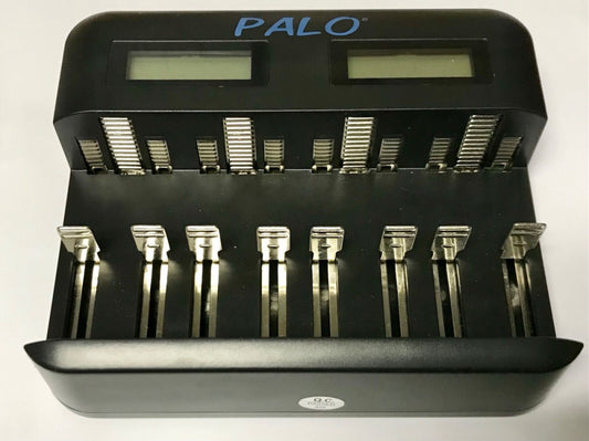 PALO 8 BAY Smart LCD Battery Charger NiMH NiCD 8 Slot