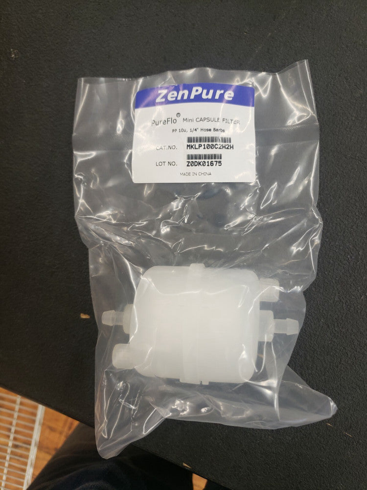 NEW, SAINT-GOBAIN, MKLP100C2H2H, ZenPure PureFlo Mini Capsule Filter 