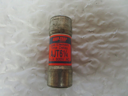 NEW GOULD AMP-TRAP AJT6-1/4 TIME DELAY FUSE 61/4A AMP 600Vac