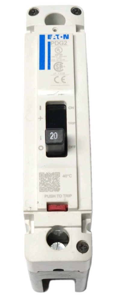 EATON PDG21M0020TFFL Single Pole 20 AMP Type PDG2 Power Defense Circuit Breaker