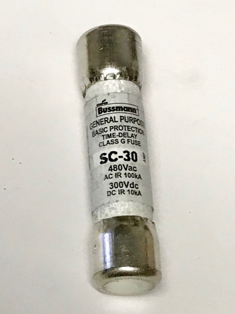 EATON BUSSMANN BK/SC-30 480 VAC 30 AMP 300 VDC BK SC-30 Fuse Time Delay Current