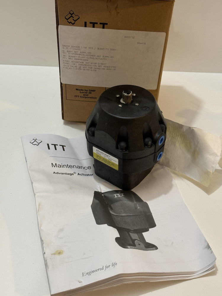 New ITT Industries Pure-Flo 1'' A108 Diaphragm Valve 90 PSI
