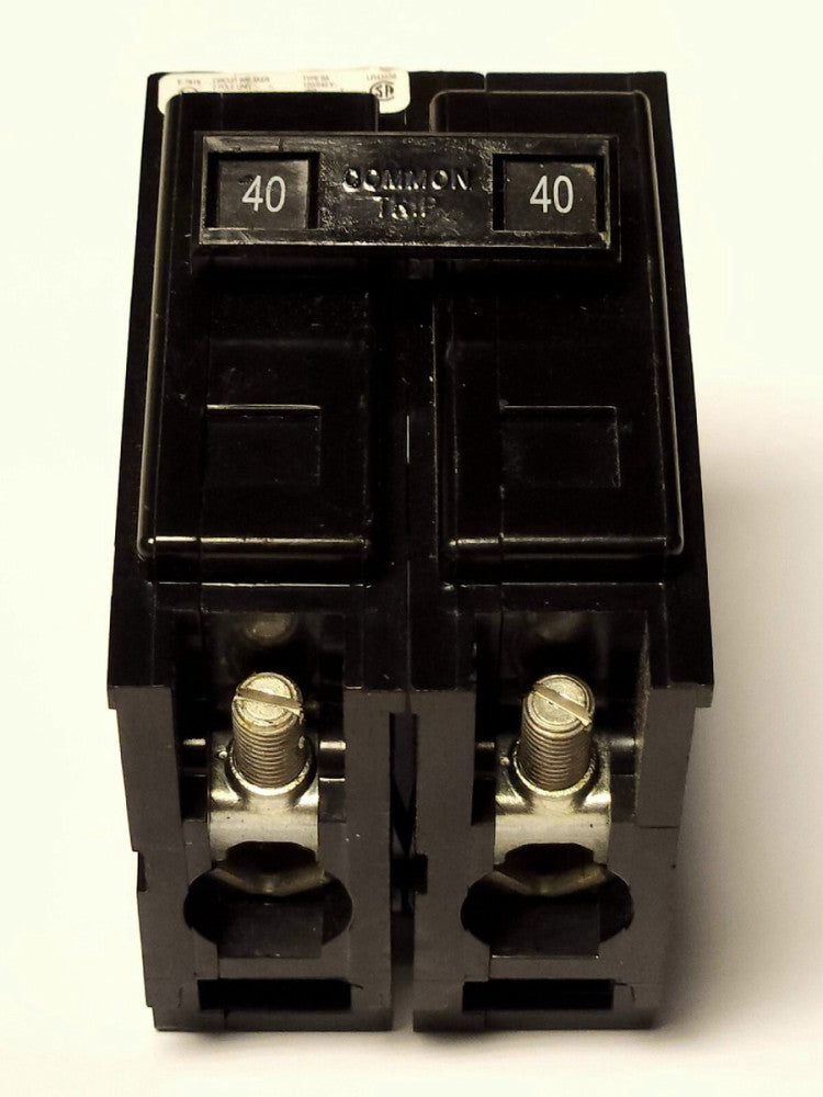 EATON CUTLER HAMMER BAB2040 2 Pole 40 AMP Type BA BAB Circuit Breaker 120 240VAC