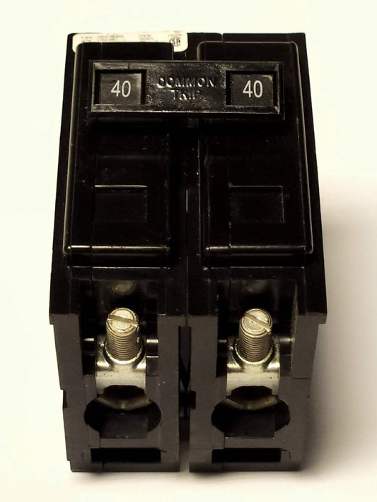 EATON CUTLER HAMMER BAB2040 2 Pole 40 AMP Type BA BAB Circuit Breaker 120 240VAC