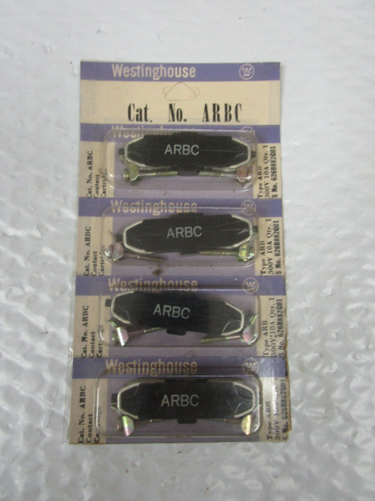 NEW LOT OF 4 WESTINGHOUSE ARBC CONTACT CARTRIDGE 300V 10A AMP