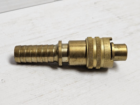 NEW PERFECTING BRASS MALE QUICK CONNECT 3/4" BARB BARBED HOSE COUPLING