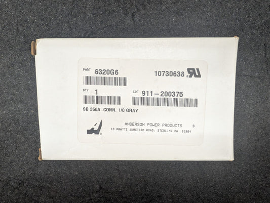 New, Anderson Power Products, 6320G6, Heavy Duty Power Conn. SB350 GRAY 1/0 AWG