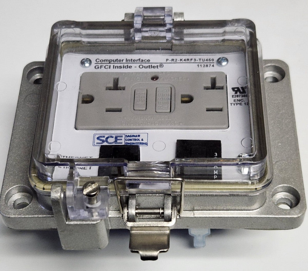 SCE SAGINAW GRACE P R2 K4RF3 TU450 Computer Interface GFCI Inside Outlet 112874