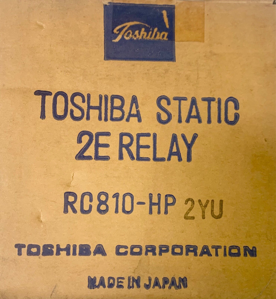 TOSHIBA RC810 HP2YU 2E STATIC RELAY 120 240 VAC