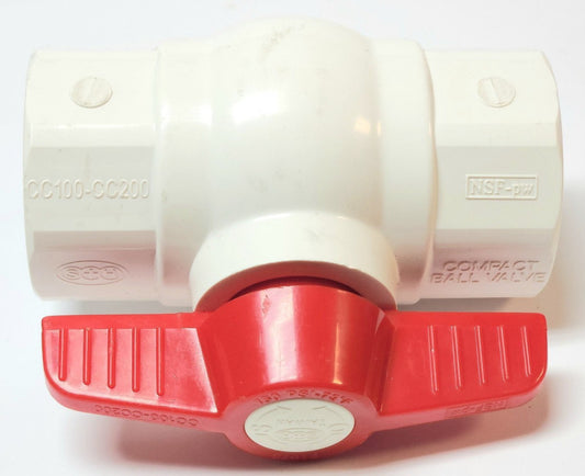 PROFLO PFPSBVNK Size 2" Compact Ball Valve 63-2" DN50 PVC SW 1PC BV EPDM U-PVC