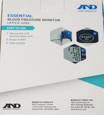 A&D UA-651 E ESSENTIAL Upper Arm Blood Pressure Monitor Clinically Validated UA