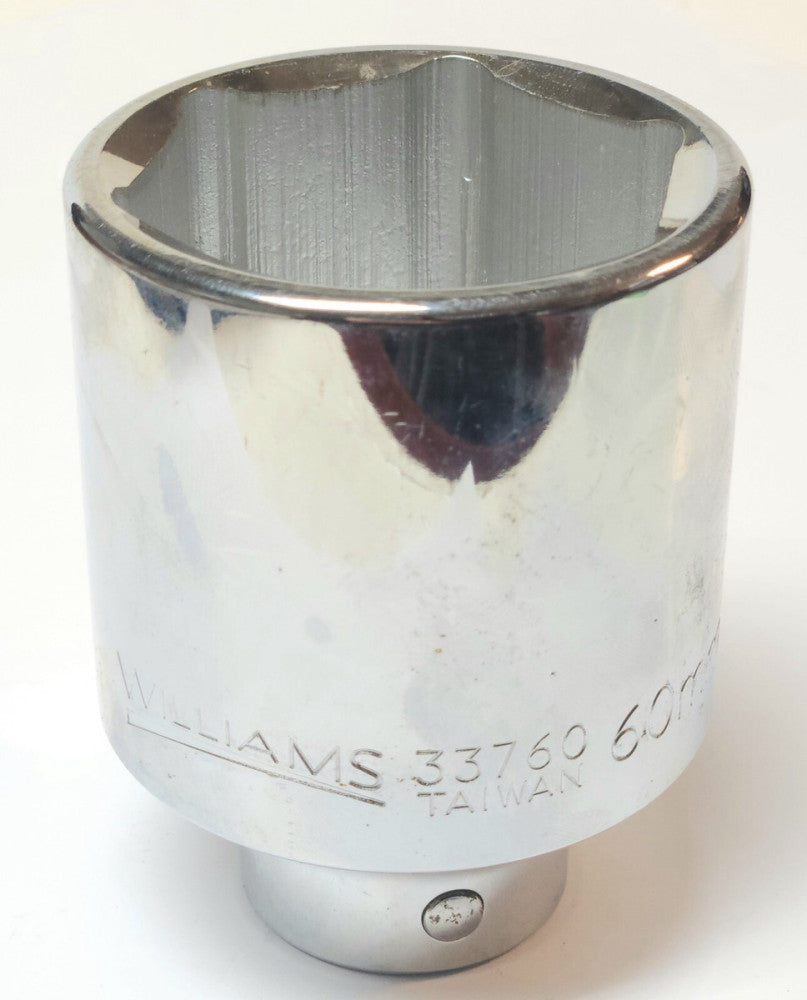 WILLIAMS 60mm 33760 Metric Socket 3/4" Drive 6 Point Deep 60mm