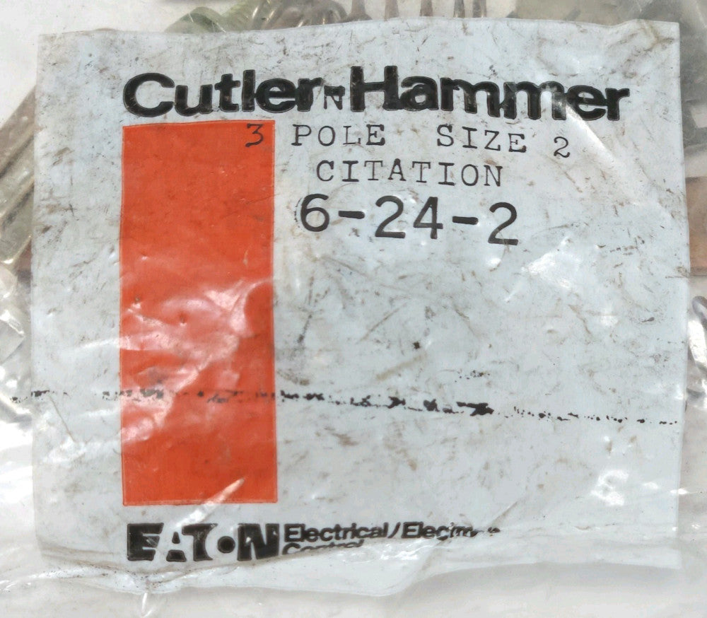 SEALED BAG EATON CUTLER HAMMER 6-24-2 Size 2 Citation Series Contact Kit 3 Pole