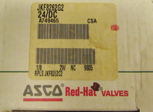 ASCO Red Hat JKF8262G2 24 V Solenoid Control Valve