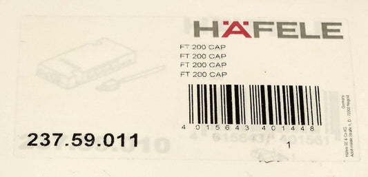 HAFELE FT 200 CAP 237.59.011 DIALOCK EFL Furniture LOCK Terminal 2 Fan 200