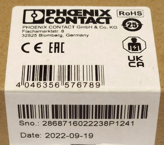 PHOENIX CONTACT STEP PS 48AV 24DC 0.5 Power Supply 28 68 71 6 DIN RAIL STEP