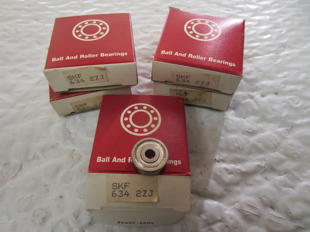 Lot Of 5 SKF 634 2ZJ Ball Bearing R-1640HH