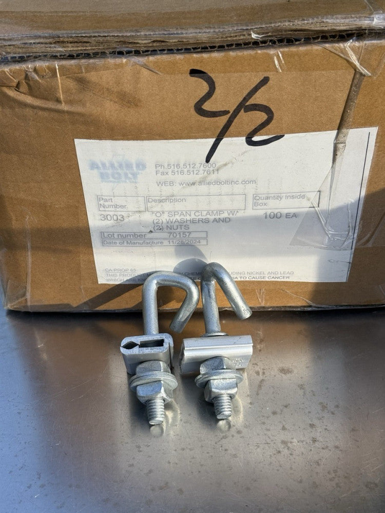 Box of 100 - Allied Bolt 3003 - O Span Clamp