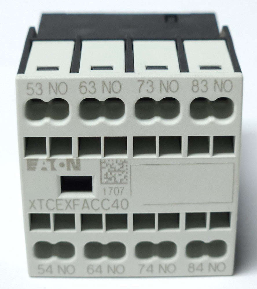 EATON XTCEXFACC40 Front Mount Auxiliary Contact 4 NO DILA XHIC40