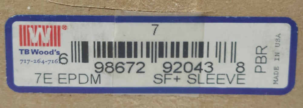 TB WOOD'S ALTRA 7E EPDM SF+ SLEEVE COUPLING Rubber 98672 92043 8 SURE FLEX PLUS