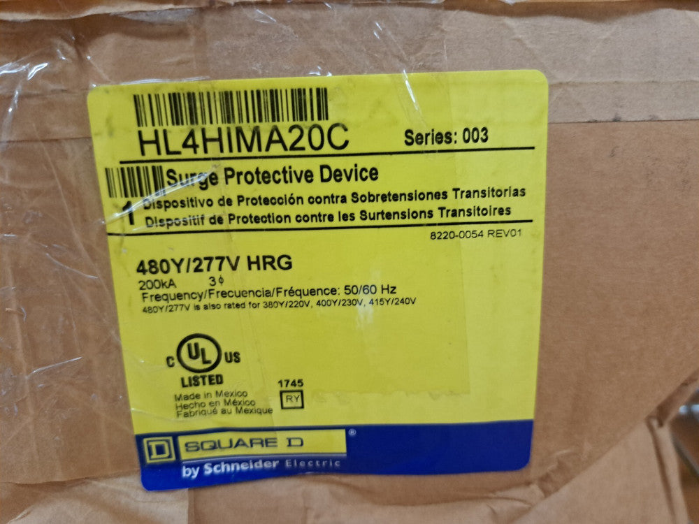 New, Schneider Electric, HL4HIMA20C, SURGELOGIC I-LINE PLUG-ON SURGE PROTECTIVE 