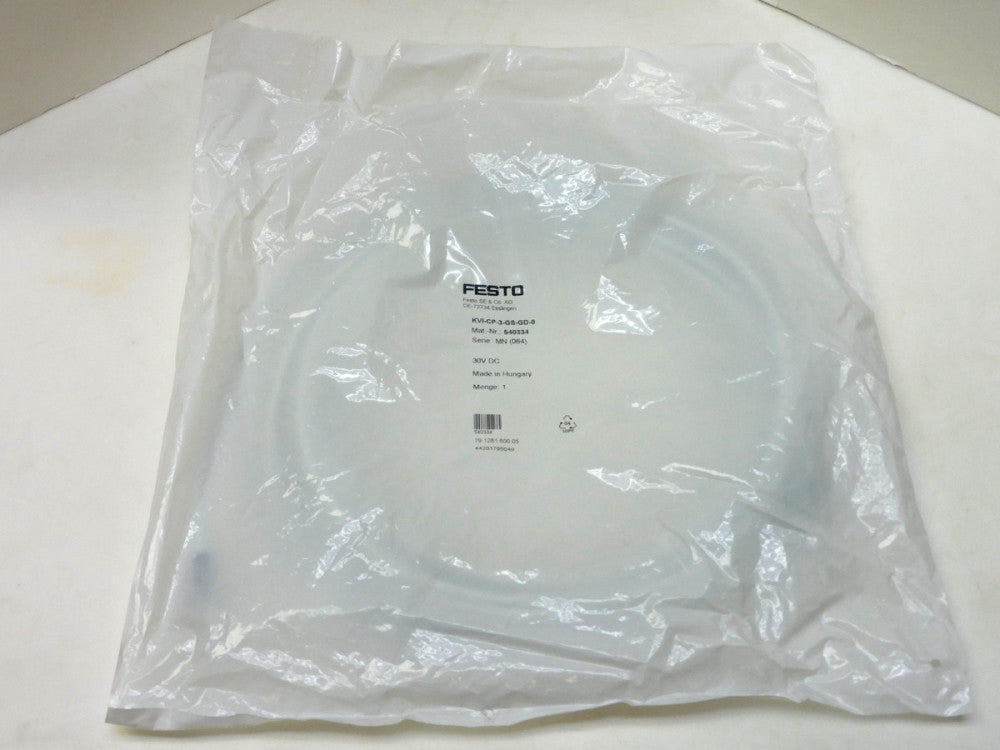 Festo KVI-CP-3-GS-GD-8 Connection Cable 540334 30Vdc